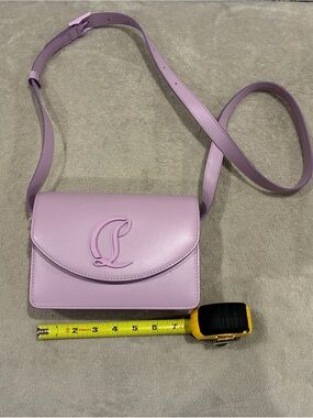 Christian Louboutin Lavender Leather Crossbody Bag